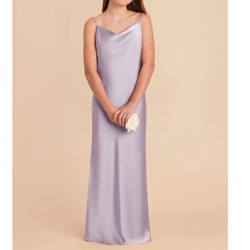 Elisa Junior Matte Dress in Dusty Lilac